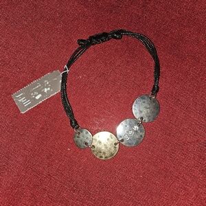 Elegant Gold and Silver Disc Bracelet